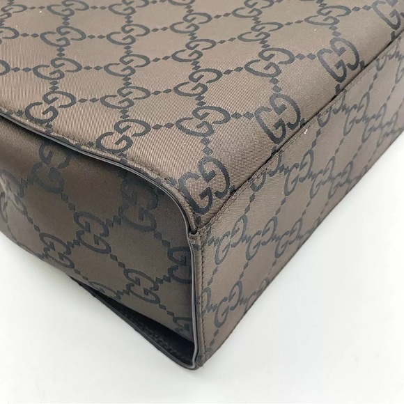 Authentic Gucci GG Canvas Brown Tote Bag with bamboo handles ECU COA included - Picture 10 of 17